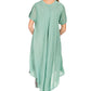 Sakkas Watercolor Palm Tree Tank Caftan Dress
