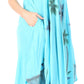 Sakkas Watercolor Palm Tree Tank Caftan Dress