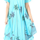 Sakkas Watercolor Palm Tree Tank Caftan Dress