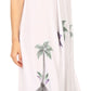 Sakkas Watercolor Palm Tree Tank Caftan Dress