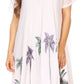 Sakkas Watercolor Palm Tree Tank Caftan Dress