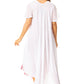 Sakkas Watercolor Palm Tree Tank Caftan Dress