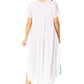 Sakkas Watercolor Palm Tree Tank Caftan Dress