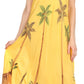 Sakkas Watercolor Palm Tree Tank Caftan Dress
