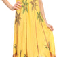 Sakkas Watercolor Palm Tree Tank Caftan Dress