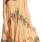 Sakkas Watercolor Palm Tree Tank Caftan Short Dress