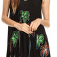 Sakkas Watercolor Palm Tree Tank Caftan Short Dress