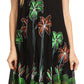 Sakkas Watercolor Palm Tree Tank Caftan Short Dress