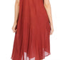 Sakkas Watercolor Palm Tree Tank Caftan Short Dress