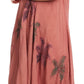 Sakkas Watercolor Palm Tree Tank Caftan Short Dress