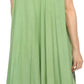 Sakkas Watercolor Palm Tree Tank Caftan Short Dress