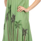 Sakkas Watercolor Palm Tree Tank Caftan Short Dress