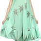 Sakkas Watercolor Palm Tree Tank Caftan Short Dress