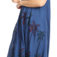 Sakkas Watercolor Palm Tree Tank Caftan Short Dress