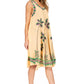 Sakkas Watercolor Palm Tree Tank Caftan Short Dress