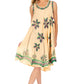 Sakkas Watercolor Palm Tree Tank Caftan Short Dress