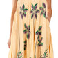 Sakkas Watercolor Palm Tree Tank Caftan Short Dress