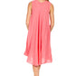 Sakkas Watercolor Palm Tree Tank Caftan Short Dress