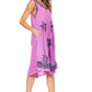 Sakkas Watercolor Palm Tree Tank Caftan Short Dress