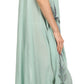 Sakkas Watercolor Palm Tree Tank Caftan Short Dress