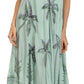Sakkas Watercolor Palm Tree Tank Caftan Short Dress