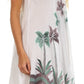 Sakkas Watercolor Palm Tree Tank Caftan Short Dress