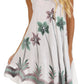 Sakkas Watercolor Palm Tree Tank Caftan Short Dress