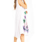 Sakkas Watercolor Palm Tree Tank Caftan Short Dress