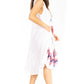 Sakkas Watercolor Palm Tree Tank Caftan Short Dress