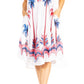 Sakkas Watercolor Palm Tree Tank Caftan Short Dress