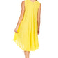 Sakkas Watercolor Palm Tree Tank Caftan Short Dress