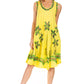 Sakkas Watercolor Palm Tree Tank Caftan Short Dress