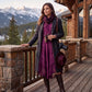 Sakkas Sundara Stonewashed Rayon Embroidered Mid Length Dress