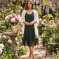 Sakkas Sundara Stonewashed Rayon Embroidered Mid Length Dress