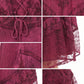 Sakkas Sundara Stonewashed Rayon Embroidered Mid Length Dress