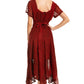 Sakkas Marigold Embroidered Fairy Dress