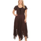 Sakkas Marigold Embroidered Fairy Dress