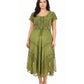 Sakkas Marigold Embroidered Fairy Dress