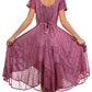Sakkas Marigold Embroidered Fairy Dress