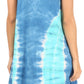 Sakkas Lunna Women's Casual Sleeveless Hi-low V-neck Knit Tie-dye Dress Cover-up