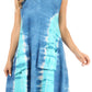 Sakkas Lunna Women's Casual Sleeveless Hi-low V-neck Knit Tie-dye Dress Cover-up