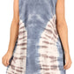 Sakkas Lunna Women's Casual Sleeveless Hi-low V-neck Knit Tie-dye Dress Cover-up