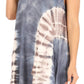 Sakkas Lunna Women's Casual Sleeveless Hi-low V-neck Knit Tie-dye Dress Cover-up