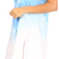 Sakkas Lilla Women's Casual Tie Dye Midi Boho Loose Short Sleeve Knit Dress Pocket