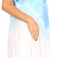 Sakkas Lilla Women's Casual Tie Dye Midi Boho Loose Short Sleeve Knit Dress Pocket