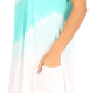 Sakkas Lilla Women's Casual Tie Dye Midi Boho Loose Short Sleeve Knit Dress Pocket