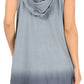 Sakkas Andrea Women's Casual Summer Cover-up Sleeveless Hoodie Dress Knit Tie-dye