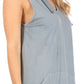 Sakkas Andrea Women's Casual Summer Cover-up Sleeveless Hoodie Dress Knit Tie-dye