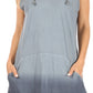 Sakkas Andrea Women's Casual Summer Cover-up Sleeveless Hoodie Dress Knit Tie-dye