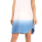 Sakkas Andrea Women's Casual Summer Cover-up Sleeveless Hoodie Dress Knit Tie-dye